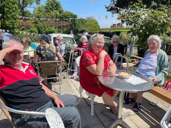 Residents having fun at Waters View 26